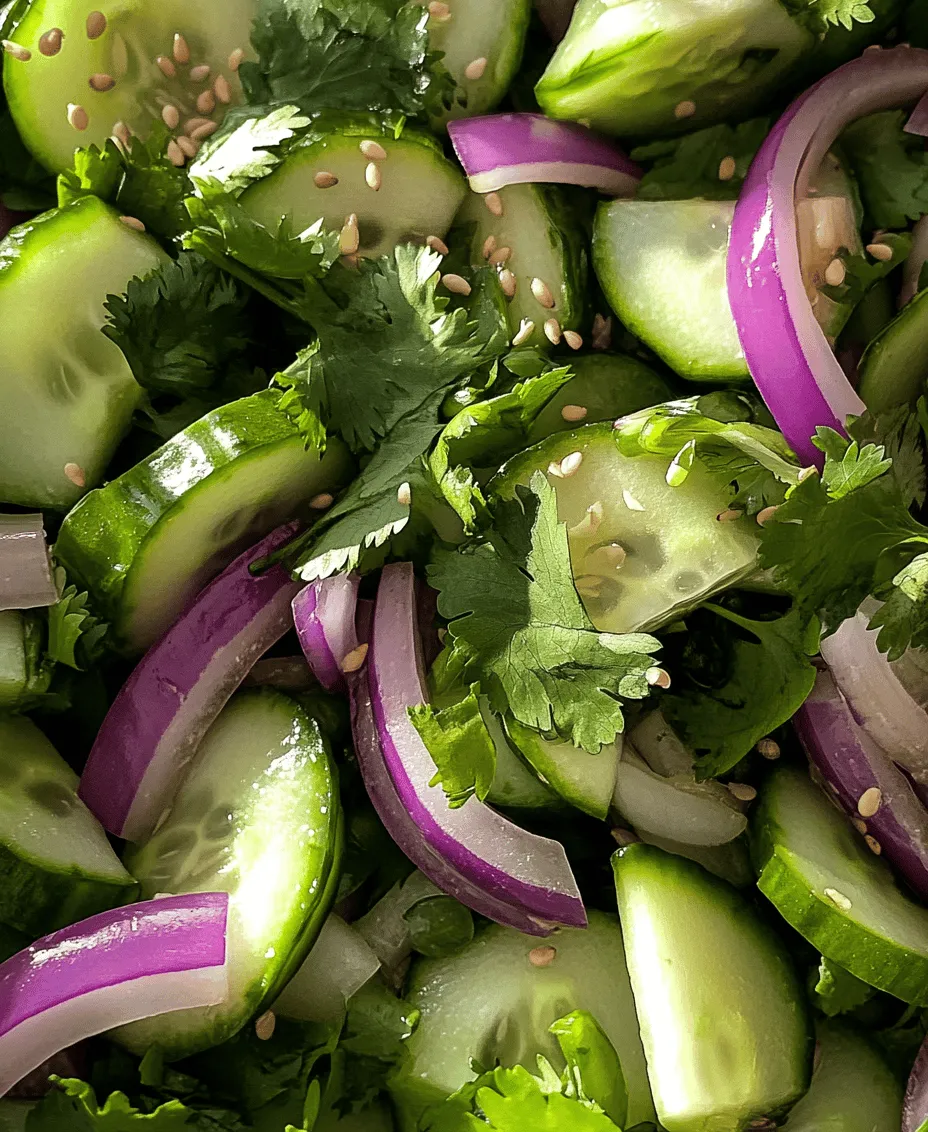 Asian cucumber salad is a vibrant and refreshing dish that perfectly embodies the essence of Asian cuisine. Known for its crisp textures and bright flavors, this salad is a delightful accompaniment to a variety of meals or can be enjoyed on its own as a light snack. With the perfect balance of tangy, sweet, and savory notes, the Refreshing Asian Cucumber Salad is not only a feast for the taste buds but also a visual delight, showcasing the fresh produce in a colorful presentation.