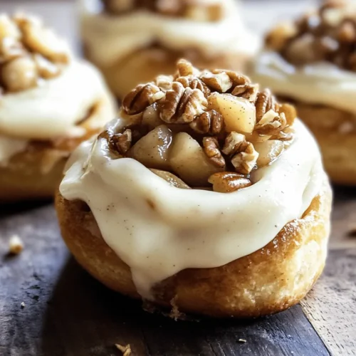 Imagine stepping into your kitchen and being enveloped by the warm, comforting aroma of freshly baked apple cinnamon rolls. These delightful pastries are not just a treat; they are a culinary hug that brings together the sweet, spiced goodness of cinnamon and the tartness of apples, all nestled within a soft, pillowy dough. Topped with a luscious cream cheese frosting, these apple cinnamon rolls are the epitome of indulgence, making them the perfect centerpiece for family gatherings, special occasions, or simply a cozy weekend brunch.