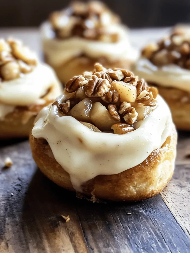 Imagine stepping into your kitchen and being enveloped by the warm, comforting aroma of freshly baked apple cinnamon rolls. These delightful pastries are not just a treat; they are a culinary hug that brings together the sweet, spiced goodness of cinnamon and the tartness of apples, all nestled within a soft, pillowy dough. Topped with a luscious cream cheese frosting, these apple cinnamon rolls are the epitome of indulgence, making them the perfect centerpiece for family gatherings, special occasions, or simply a cozy weekend brunch.