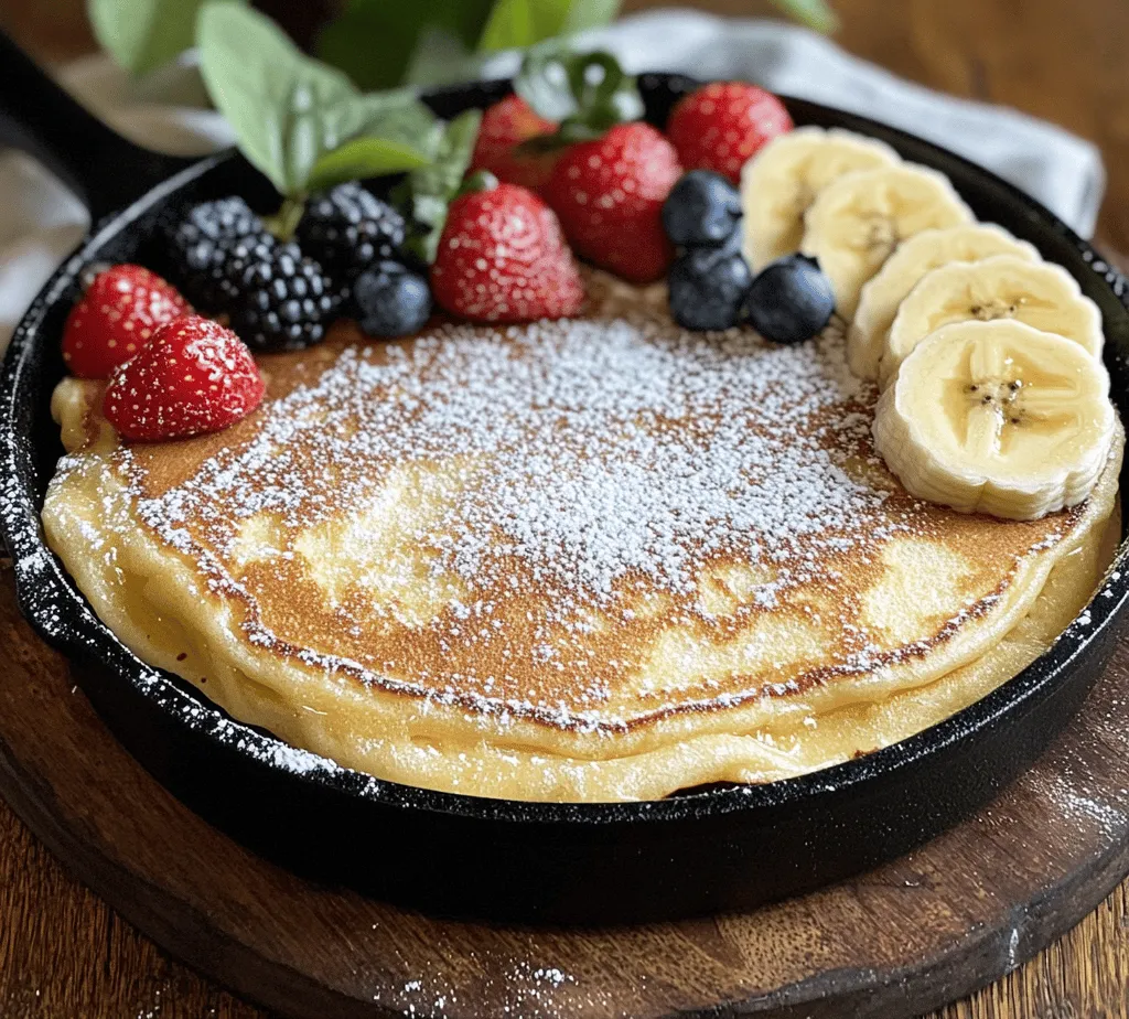 When it comes to breakfast, few dishes are as enchanting as the Fluffy Clouds of Bavaria, more commonly known as Dutch baby pancakes. These airy, oven-baked pancakes are a delightful combination of simplicity and sophistication, emerging from the oven puffed high and golden, reminiscent of soft clouds in a summer sky. Originating from the United States in the early 1900s, these pancakes draw inspiration from the German 