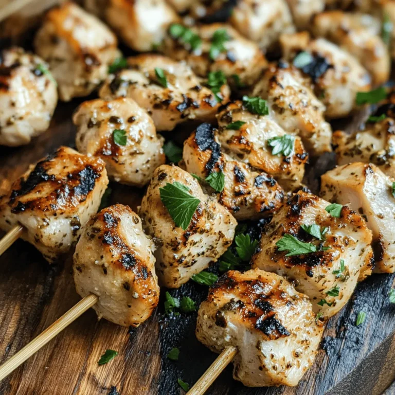 Chicken skewers have gained immense popularity across various cuisines around the globe, thanks to their versatility and ease of preparation. Whether served at summer barbecues, lively gatherings, or even as a quick weeknight dinner, chicken skewers are a crowd-pleaser that appeals to both the young and the young-at-heart. One particular variation that stands out for its rich flavor and delightful aroma is Garlic Parmesan Chicken Skewers.