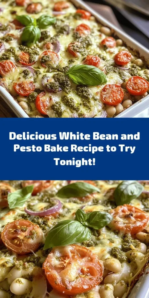 Discover the warmth of a White Bean and Pesto Bake that’s both comforting and nutritious. This delightful dish combines creamy white beans with vibrant basil pesto, topped with melted cheese for a satisfying meal. Perfect for weeknight dinners or impressing guests, it’s a nutrient-packed, plant-based option that can be easily customized. Elevate your cooking with this easy recipe that balances flavor and health! #WhiteBean #PestoBake #HealthyRecipes #PlantBased #ComfortFood #EasyDinnerIdeas #VersatileCooking