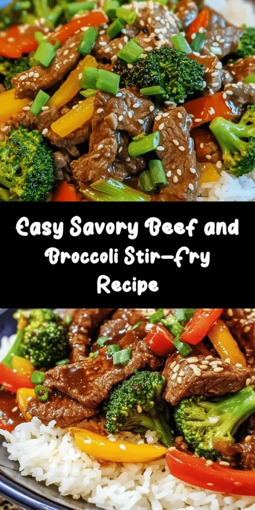 Try your hand at making Savory Beef and Broccoli Delight, a classic dish that brings together tender flank steak and crisp broccoli in a delicious stir-fry. Not only is it quick to prepare, but it also packs a nutritional punch with vitamins and minerals from its ingredients. Dive into this easy recipe and enjoy a flavorful, healthy meal perfect for busy nights! Your family will love it! #BeefAndBroccoli #StirFry #HealthyEating #QuickMeals #CulinaryDelight #DinnerInspiration