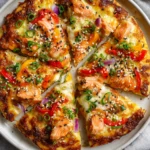 Salmon Teriyaki Delight Pizza offers a unique culinary experience that beautifully marries Italian pizza with classic Japanese teriyaki flavors. This dish creates a delightful contrast on the palate, merging tender, flaky salmon with the savory-sweetness of teriyaki sauce. No longer confined to standalone sushi rolls or straightforward seafood dishes, salmon elevates pizza to something truly special.