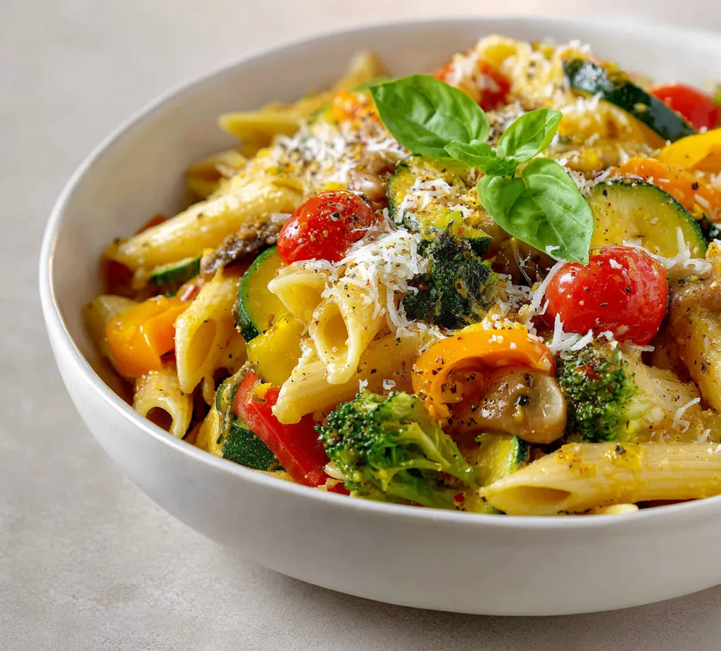 Pasta primavera is a celebration of fresh vegetables and delightful flavors, and the Herbaceous Slow-Cooked Pasta Primavera Extravaganza takes this classic dish to new heights. This vibrant and hearty pasta dish allows you to incorporate a variety of colorful vegetables in a slow-cooking process that enhances their natural flavors, resulting in a comforting meal that can be enjoyed any day of the week.