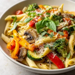 Pasta primavera is a celebration of fresh vegetables and delightful flavors, and the Herbaceous Slow-Cooked Pasta Primavera Extravaganza takes this classic dish to new heights. This vibrant and hearty pasta dish allows you to incorporate a variety of colorful vegetables in a slow-cooking process that enhances their natural flavors, resulting in a comforting meal that can be enjoyed any day of the week.