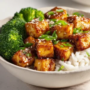The Tofu Teriyaki Rice Bowl is a delicious and wholesome meal that beautifully combines textures and flavors. This recipe not only highlights the versatility of tofu but also brings forward the fragrant aroma of teriyaki sauce, making it a perfect dish for both weeknight dinners and special occasions. With its balance of protein, carbs, and vegetables, this rice bowl is an ideal choice for those seeking a healthy and satisfying meal.