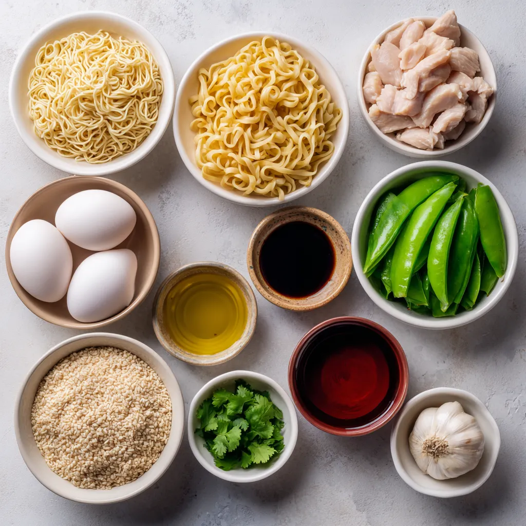 Miso Chicken Noodles offer a delightful and comforting meal that perfectly marries flavors from Japanese cuisine. This dish is not only a feast for the eyes with its vibrant colors but also a symphony of tastes that include the umami richness of miso, the spicy warmth of ginger, and the aromatic essence of garlic. Each bite is a reminder of cozy evenings at home or busy nights when a quick yet fulfilling dinner is in high demand.