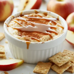 Delve into the world of delightful desserts with this Caramel Apple Cheesecake Dip Delight. This easy-to-make treat is a perfect harmony of flavors, as it combines the luxurious creaminess of cheesecake with the nostalgic sweetness of caramel and the crisp tartness of apples. Whether you’re hosting a gathering, enjoying a cozy night in, or looking for a show-stopping dessert for a special occasion, this dip will certainly draw everyone in.