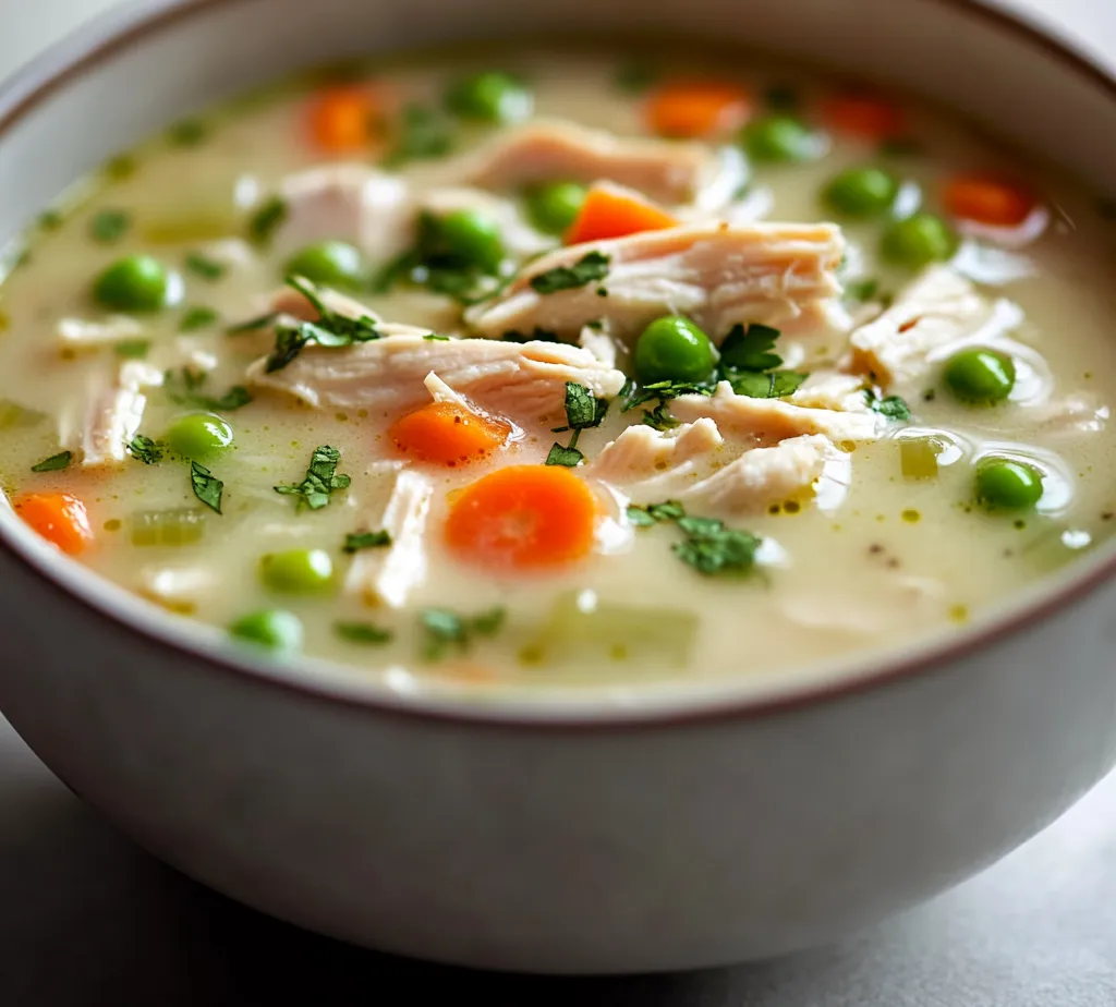 Explore the heartwarming flavors of a luscious and creamy chicken soup that warms you from the inside out. This Creamy Crack Chicken Soup blends tender chicken, fresh vegetables, and a rich cream base, perfect for cozy nights or serving a crowd. The comforting combination of shredded chicken and a medley of vibrant vegetables comes together in under an hour, making it an irresistibly heartwarming dish to enjoy after a long day.