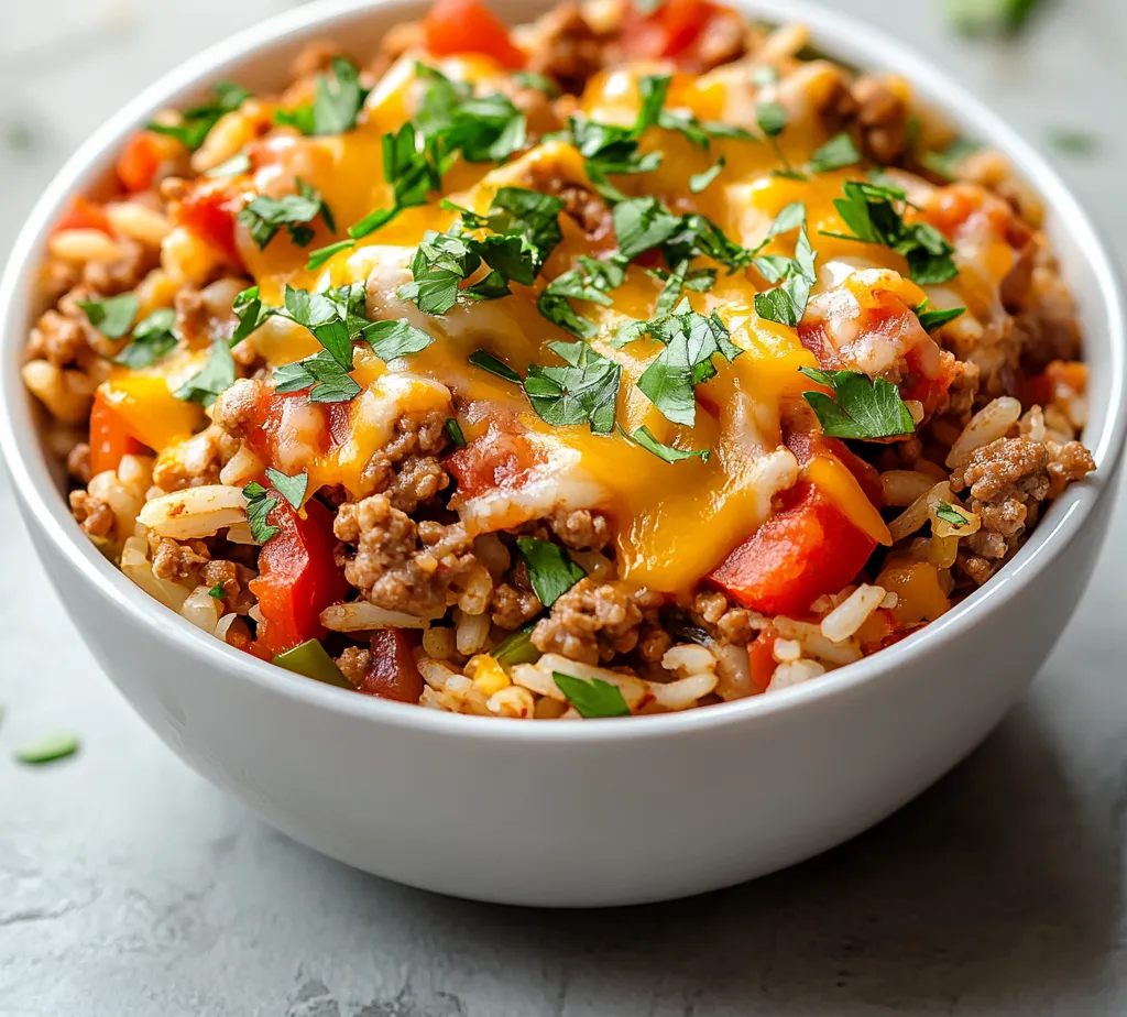 Unstuffed bell peppers casserole is a comforting and flavorful dish that's perfect for busy weeknights or family gatherings. With all the traditional ingredients of stuffed bell peppers but in a simplified form, this casserole offers a delightful combination of flavors and textures. The hearty blend of ground meat, rice, and bell peppers is deliciously seasoned and topped with melted cheese, making it an irresistible meal for everyone at the table.