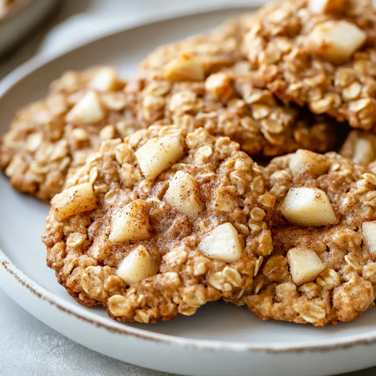 Delve into the world of deliciously healthy baking with these Apple Pie Oatmeal Cookies. Perfectly blending the classic flavors of apple pie with the wholesome goodness of oatmeal, these cookies deliver a delightful taste while being nutritious. Crafted for those who crave a sweet treat without diving into overindulgence, each bite comes packed with the comforting flavors of warm apples and aromatic spices.