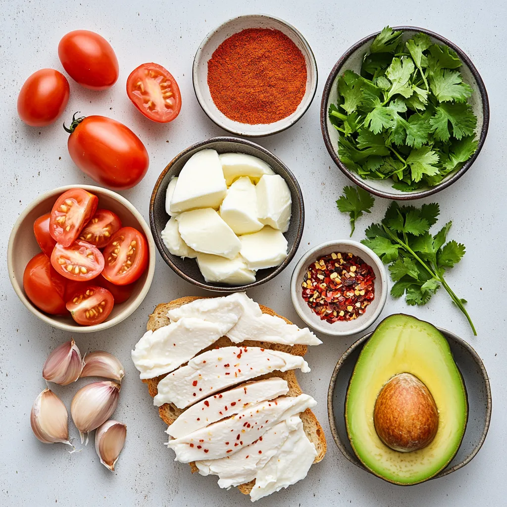 The Grilled Chicken Avocado Melt is a delightful and satisfying sandwich that brings together the rich flavors of marinated grilled chicken, creamy avocado, juicy tomatoes, and melty mozzarella cheese, all nestled between two slices of golden-brown sourdough bread. This recipe combines healthy ingredients with a comforting taste, making it a favorite for both casual weeknight dinners and weekend gatherings. Packed with protein and healthy fats, this melt is not only delicious but also makes for a fulfilling meal that will leave you and your guests pleased.