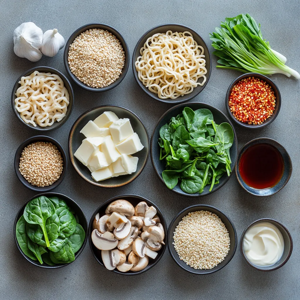 Exploring the world of comfort food often leads us to the vibrant and spicy realm of ramen. This Fiery Chicken Ramen with Velvety Garlic Sauce is a delightful blend of savory flavors, warming spices, and creamy texture. The tender boneless chicken thighs are marinated in a spicy mixture of soy sauce, Sriracha, and sesame oil, resulting in a heat sensation that contrasts beautifully with the creaminess of the garlic sauce. Not only does this dish awaken your taste buds, but it also embodies the essence of a fulfilling meal.