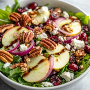 Understanding the impressive combination of flavors and textures in salads can elevate your dining experience. The Apple Cranberry Pecan Salad Delight is not only a feast for the eyes but also a medley of taste sensations, featuring vibrant greens, tart cranberries, crunchy pecans, and the sweetness of apples. Whether you’re looking for a refreshing side dish or a light main course, this salad is perfect for any occasion.