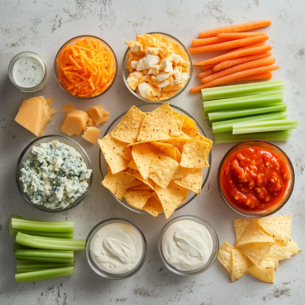 Spicy Slow-Cooked Buffalo Chicken Dip is a crowd-pleasing dish that perfectly encapsulates the bold and zesty flavors of Buffalo-style cuisine. This delightful dip strikes a harmonious balance between creamy, cheesy goodness and the unmistakable heat of buffalo wing sauce. It is an ideal appetizer for various gatherings, from game day parties to casual get-togethers, and is guaranteed to be a hit among both spice aficionados and those who prefer milder flavors.