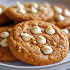 Understanding the allure of pumpkin-flavored desserts, this article explores a delightful recipe for Pumpkin White Chocolate Chip Cookies. These cookies are an enchanting blend of comforting spices and creamy white chocolate, perfect for any occasion or seasonal celebration. The warm flavors of cinnamon and nutmeg paired with the rich sweetness of white chocolate create a deliciously soft and moist cookie that evokes the essence of fall. Whether enjoyed during festive gatherings, cozy nights in, or as an afternoon treat with coffee, these cookies offer a delightful experience for the senses.