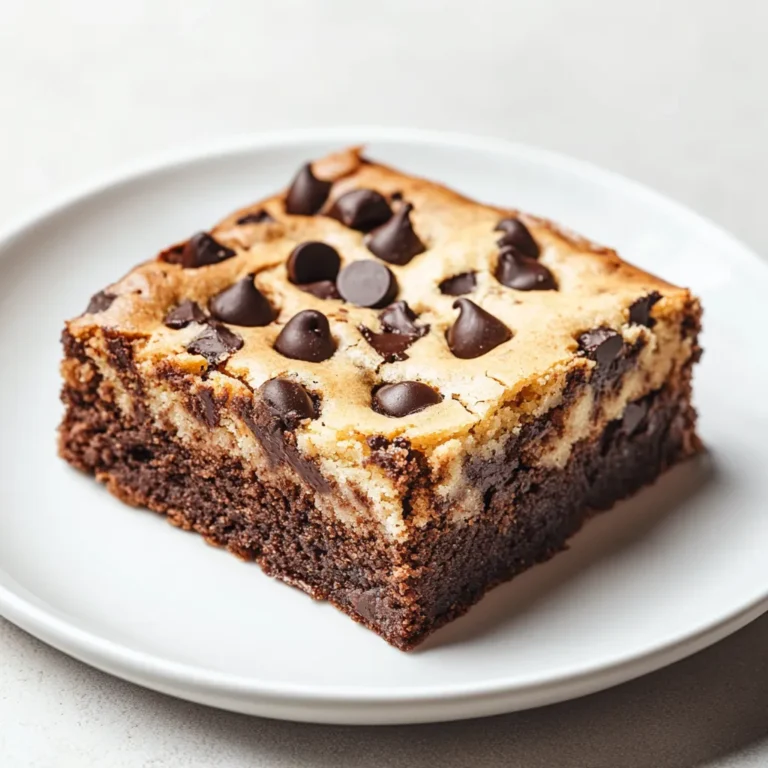 Indulging in the decadent realm of desserts often leads to the rather delightful dilemma of choosing between brownies and chocolate chip cookies. Thankfully, the Chocolate Chip Cookie Brownies Delight is the ultimate solution to that conundrum. This dessert brings together the fudgy, rich texture of brownies and the comforting sweetness of chocolate chip cookies in one heavenly treat. When you take a bite of this delightful dessert, with its layers of chewy cookie dough and moist brownie, you will find it hard to resist going back for more.