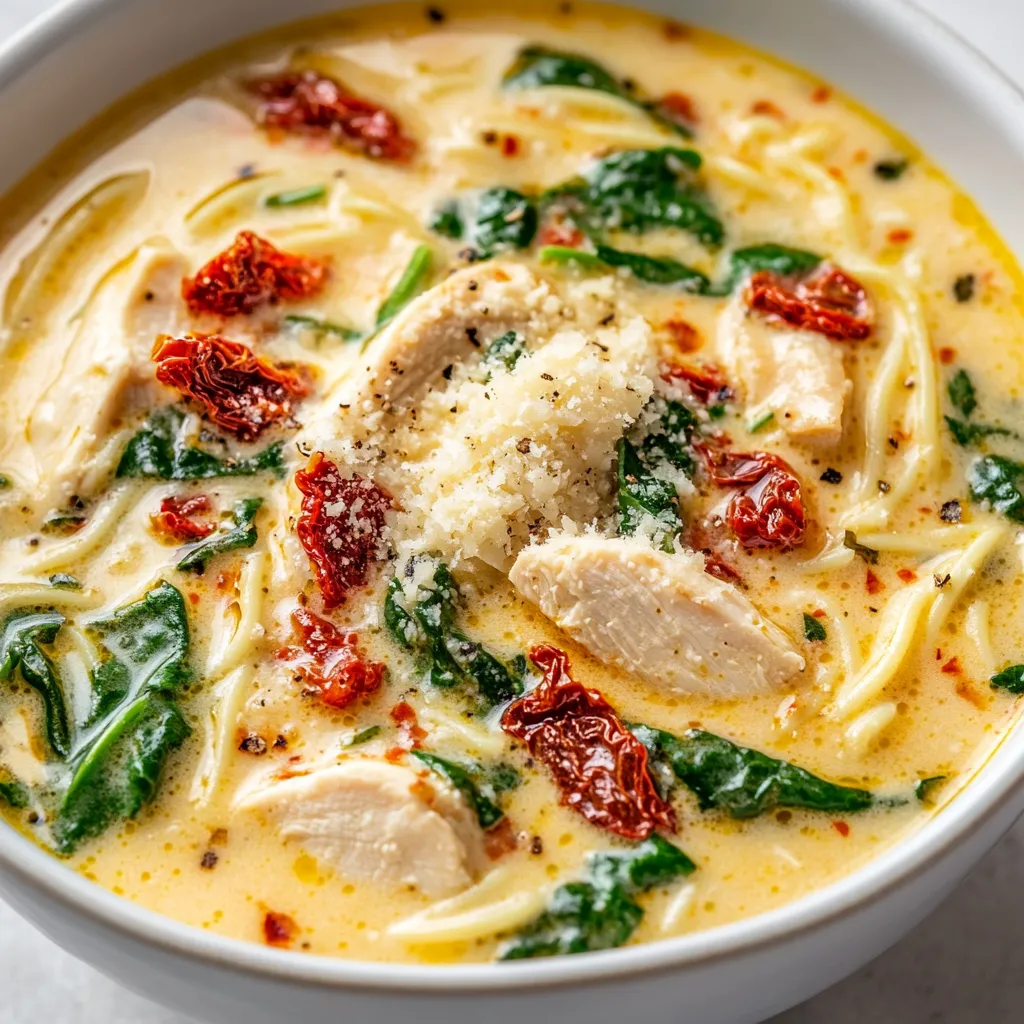 Creamy Tuscan Marry Me Chicken Soup is a delightful and savory dish that embodies comfort food at its finest. With its rich flavors and hearty ingredients, this soup is perfect for any occasion where warmth and satisfaction are desired. Inspired by the rustic charm of Tuscan cooking, this soup blends chicken, vegetables, and cream into a soulful bowl that can turn any ordinary meal into something special.