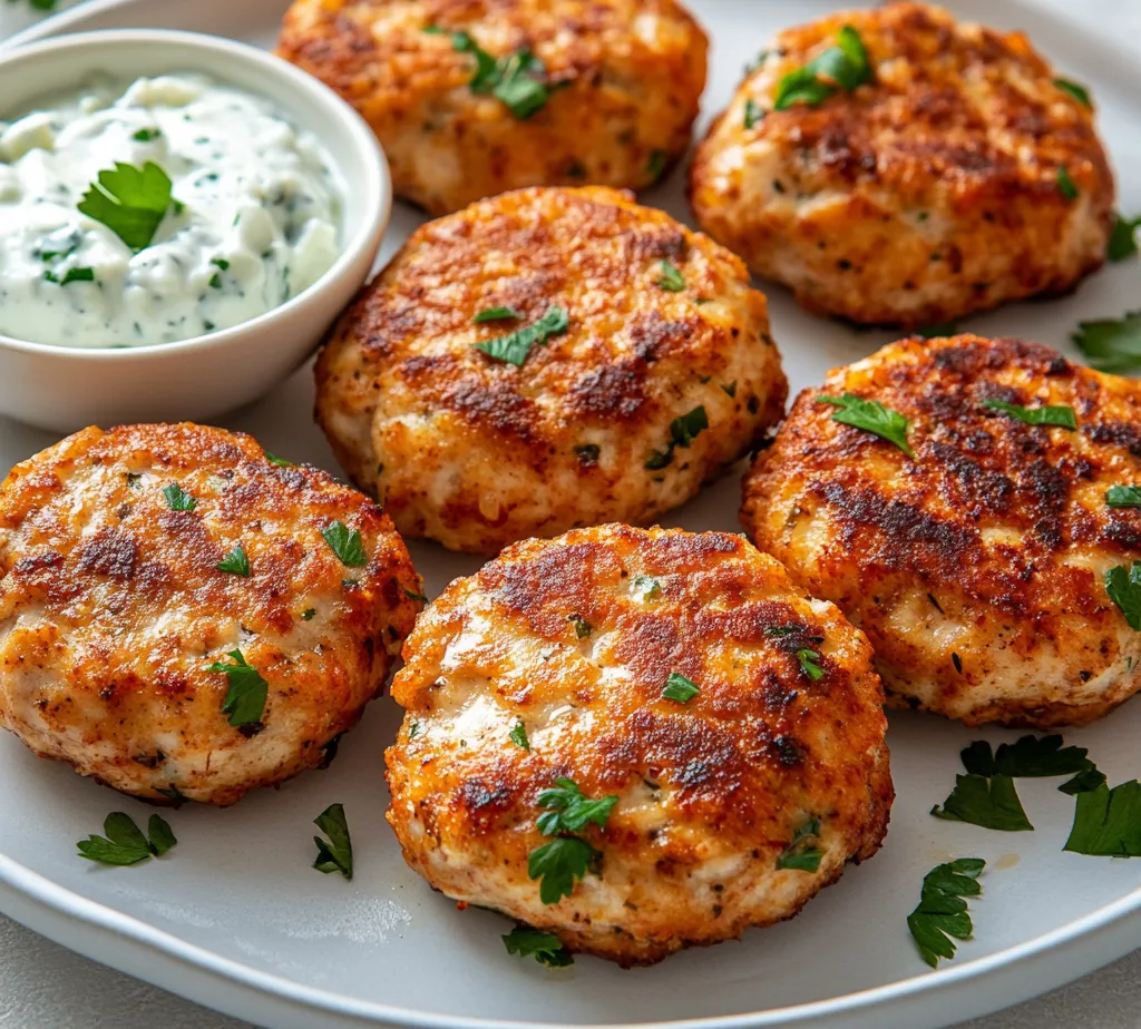 Explore the vibrant flavors of the Mediterranean with these delightful Chicken Patties! Perfect for a hearty lunch or a satisfying dinner, these patties are packed with aromatic herbs and spices that bring a taste of the Mediterranean right to your plate. Combining fresh ingredients like crumbled feta cheese and herbs with lean ground chicken, these patties promise a flavor explosion in every bite. The simplicity of the ingredients, along with the straightforward cooking method, makes them both accessible and appealing for cooks of all skill levels.