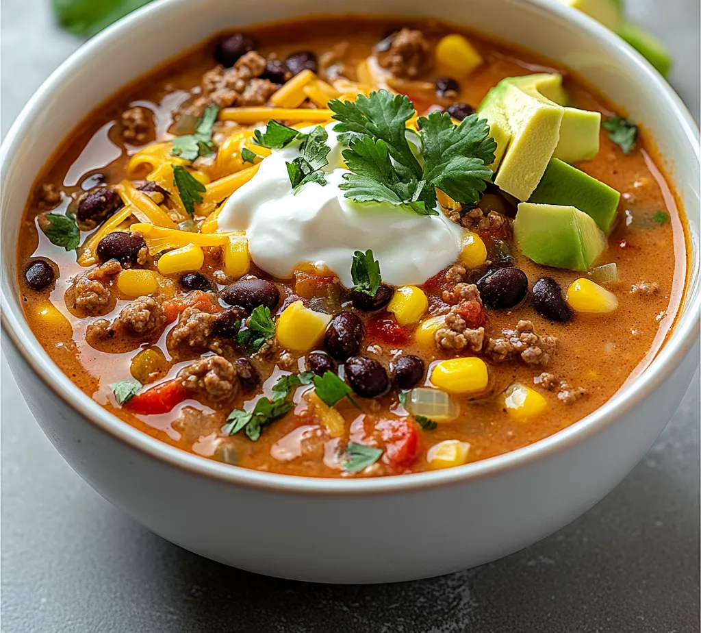The Creamy Taco Soup Extravaganza offers a delicious, hearty meal that perfectly combines the comfort of soup with the bold flavors of Mexican cuisine. This dish is not only satisfying but also boasts a delightful creaminess that makes it exceptionally inviting, especially on chilly evenings. A favorite among taco lovers and soup enthusiasts alike, it brings the richness of traditional taco flavors into a convenient soup format.