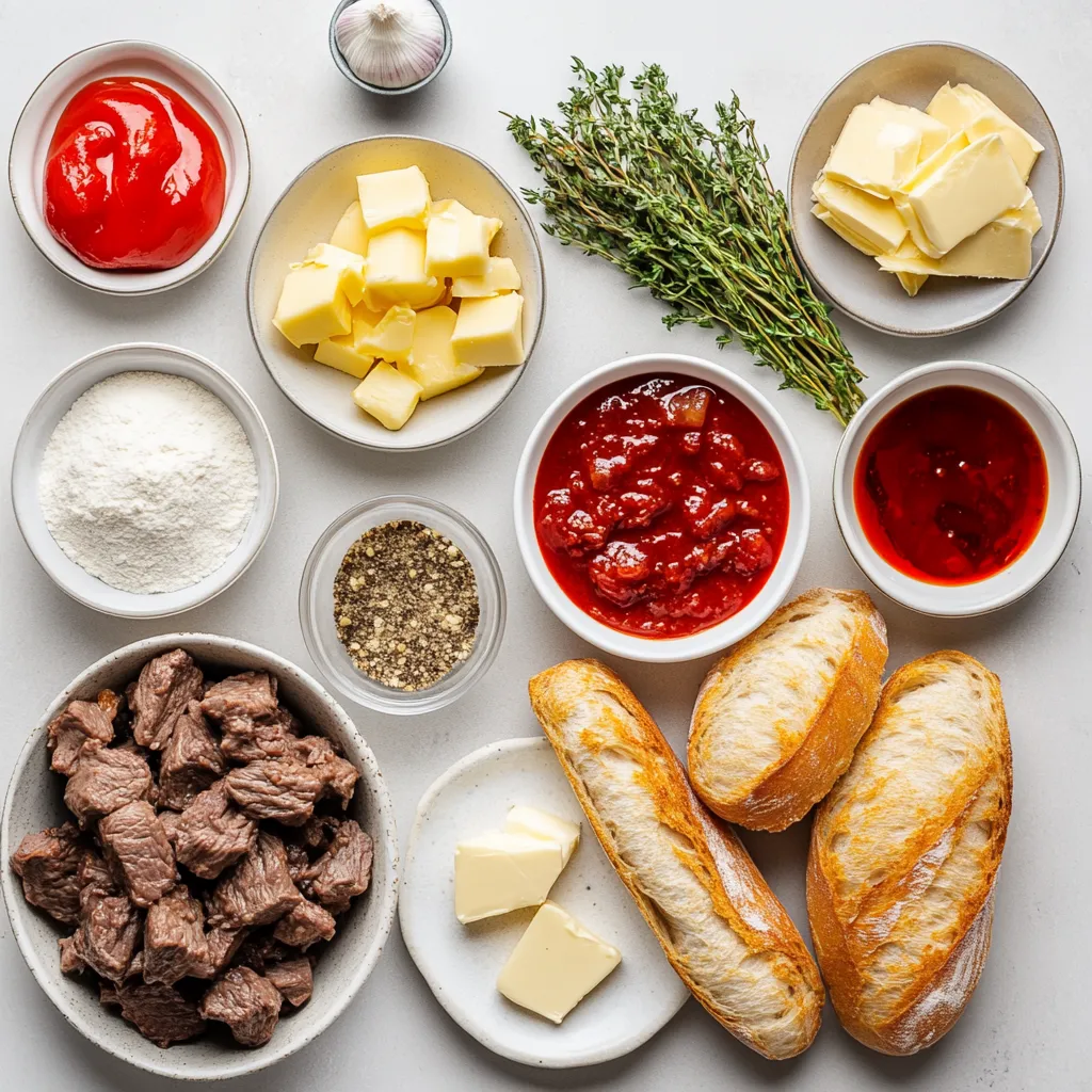 Savory French Onion Beef Stew is a dish that embodies warmth and comfort, perfect for chilly evenings or gatherings with friends and family. With tender chunks of beef swimming in a rich broth infused with caramelized onions, garlic, and seasonings, this stew is a heartwarming classic that brings together robust flavors in every bite. The addition of melted cheese bread elevates the experience, providing a delightful crunch and indulgent richness that complements the stew's savory profile beautifully.