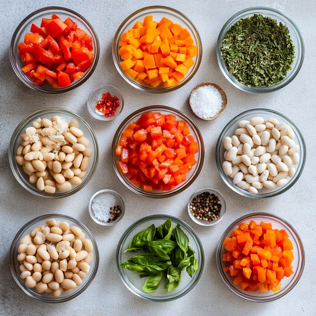 The creamy vegan tomato and white bean stew is a delightful dish that marries wholesome flavors with a rich texture. This hearty stew is especially satisfying, making it the ideal choice for cozy nights or meal prep for the week ahead. Its vibrant colors and tastes come from a harmonious blend of fresh vegetables, complemented by the nourishing qualities of white beans. With its simplicity in preparation, this dish not only caters to those who follow a plant-based diet but also appeals to anyone looking for comforting, nutritious meals.