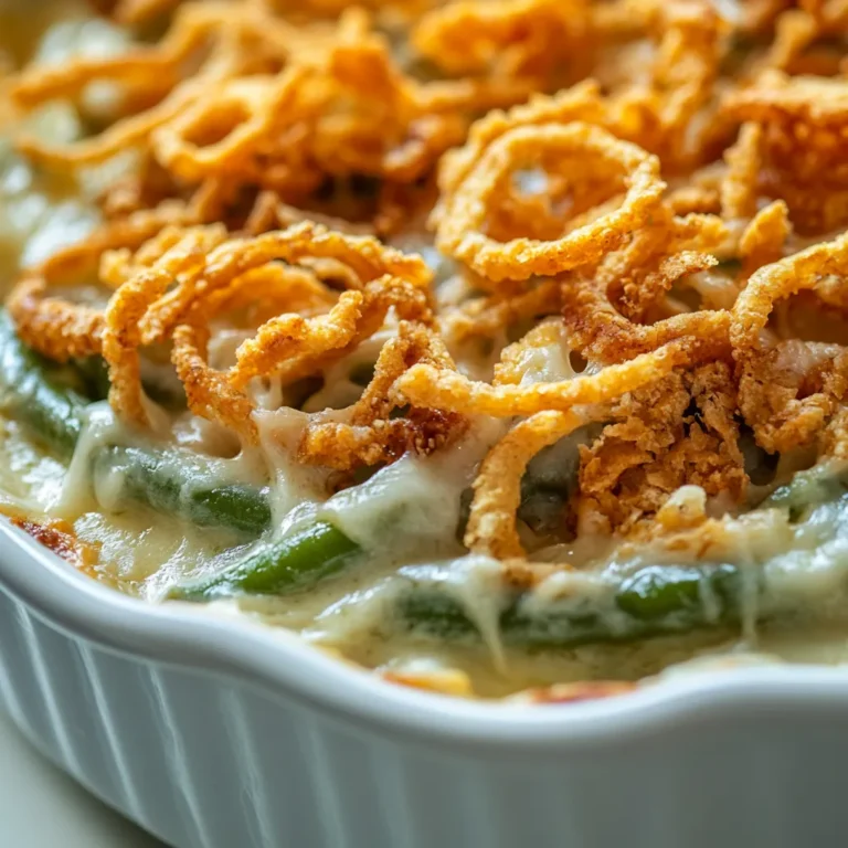 Green bean casserole is a classic dish that has earned its place at holiday tables and family gatherings. This beloved comfort food combines the fresh taste of green beans with a creamy sauce and crunchy topping, creating a delightful combination of flavors and textures. It's particularly popular around Thanksgiving, where it often shares the spotlight with turkey and stuffing. However, its savory goodness makes it a wonderful choice for any occasion, be it a potluck dinner or a cozy family meal.