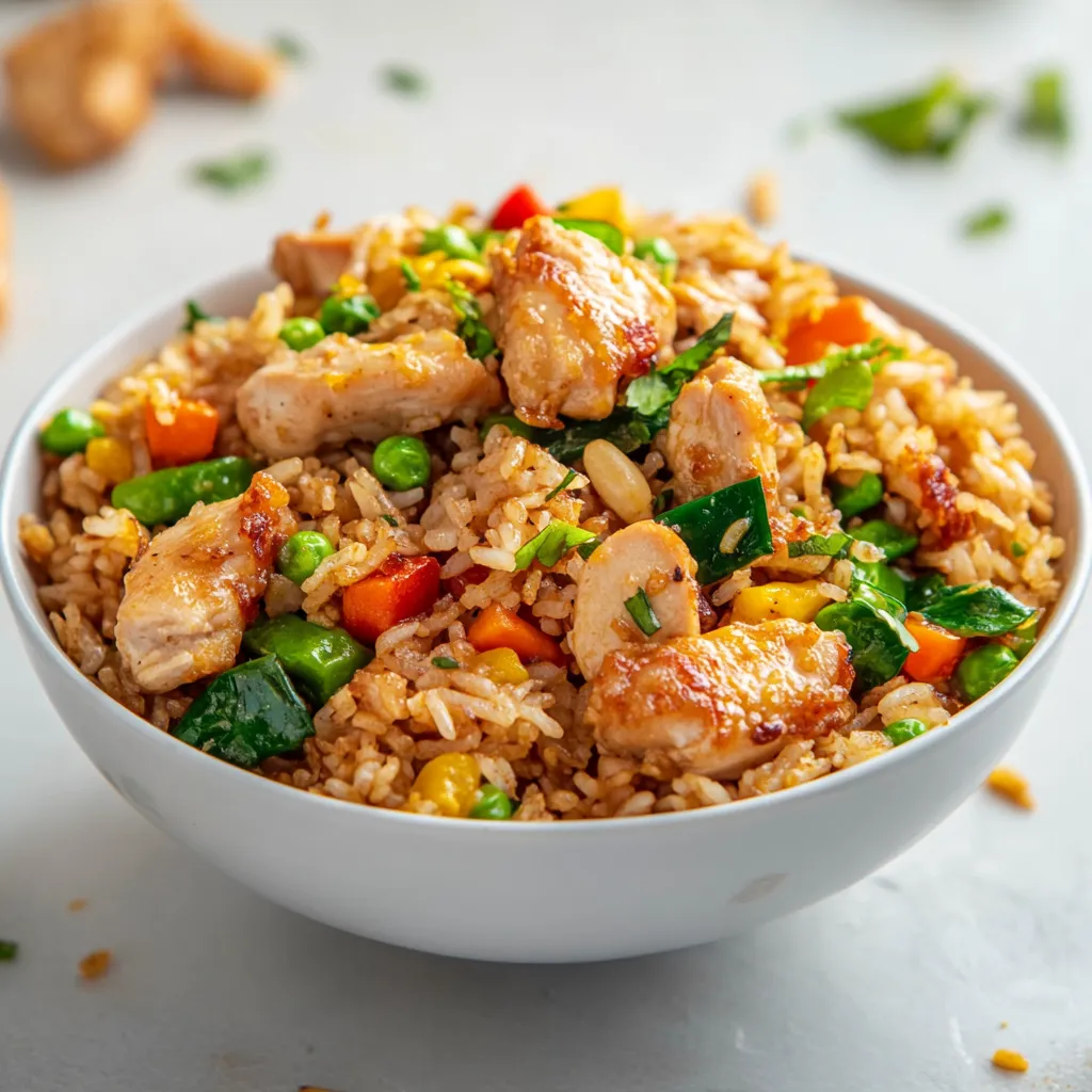 Fried rice is a beloved dish known for its tantalizing flavors and incredible versatility. It has a universal appeal that transcends cultures, often serving as an ideal choice for both casual family dinners and lively gatherings. This Crispy Garlic Chicken Fried Rice takes the popular concept of fried rice to the next level, incorporating succulent pieces of protein-rich chicken and the wonderful aroma of garlic. The harmonious blend of flavors and textures makes this dish a delightful culinary experience that is hard to resist.