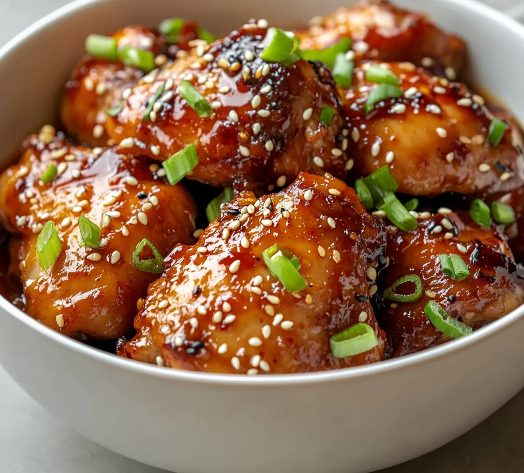 The Sticky Sweet Chili Chicken Thighs recipe epitomizes the perfect balance of savory and sweet flavors that make for a delightful meal. This dish is not only easy to prepare but also brings an exciting twist to traditional chicken recipes. With succulent meat coated in a flavorful marinade, this recipe promises to tantalize your taste buds and impress your family or guests alike. The sticky glaze adds a glossy finish that ensures each bite is packed with flavor, making it an ideal choice for casual dinners or special gatherings.