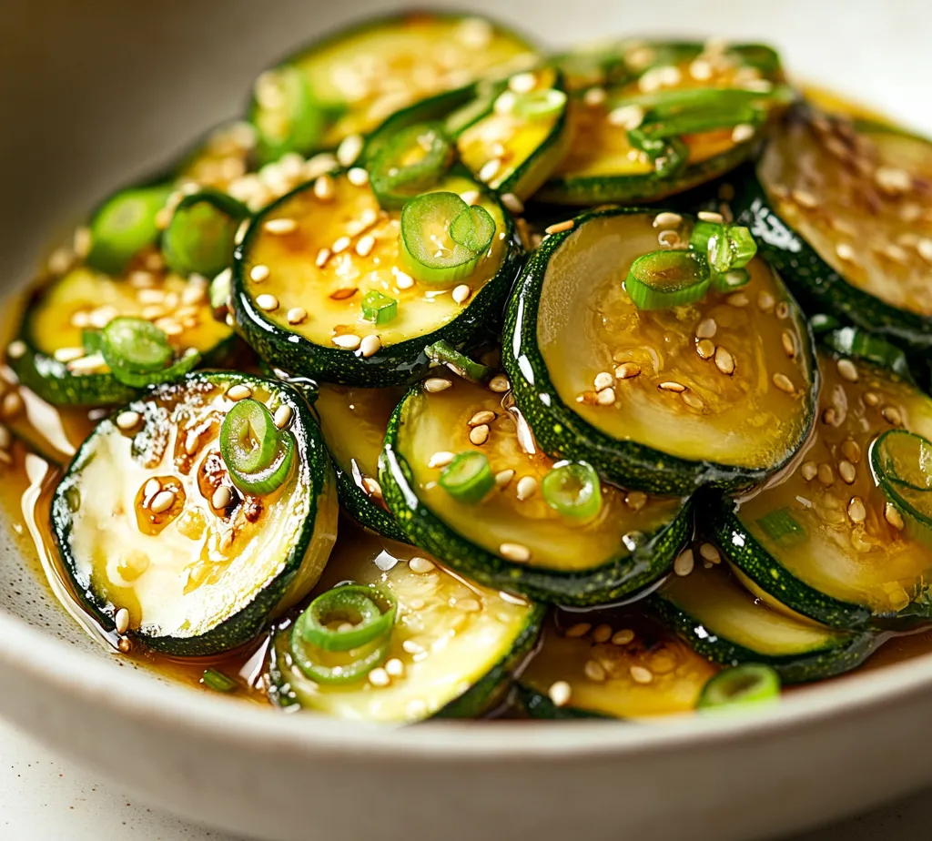 This Japanese zucchini side dish is a delightful and effortless addition to any weeknight dinner. With its vibrant colors and enticing flavors, it seamlessly brings a touch of Japan to your table. Featuring the freshness of zucchini combined with aromatic garlic, sesame oil, and a hint of tang from soy sauce and rice vinegar, this dish is both nourishing and satisfying. In just 15 minutes, you can whip up a dish that not only complements main courses but also delights the senses.