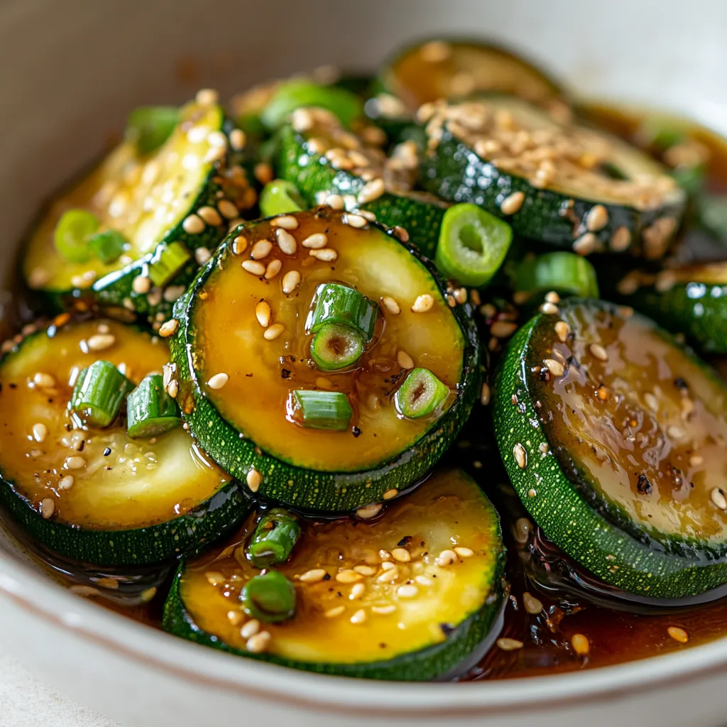 This Japanese zucchini side dish is a delightful and effortless addition to any weeknight dinner. With its vibrant colors and enticing flavors, it seamlessly brings a touch of Japan to your table. Featuring the freshness of zucchini combined with aromatic garlic, sesame oil, and a hint of tang from soy sauce and rice vinegar, this dish is both nourishing and satisfying. In just 15 minutes, you can whip up a dish that not only complements main courses but also delights the senses.