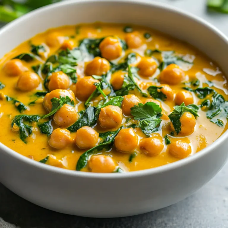 Chickpea Coconut Curry Bliss is a comforting and hearty dish that showcases the wonderful flavors of Indian cuisine. This vibrant curry combines the protein-packed goodness of chickpeas with the creamy richness of coconut milk, resulting in a dish that is both satisfying and nourishing. The warm spices and fresh greens create a delightful complex dish, making it an excellent choice for a weeknight dinner or a special gathering.