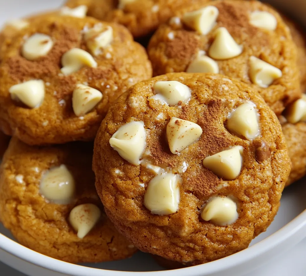 Understanding the allure of pumpkin-flavored desserts, this article explores a delightful recipe for Pumpkin White Chocolate Chip Cookies. These cookies are an enchanting blend of comforting spices and creamy white chocolate, perfect for any occasion or seasonal celebration. The warm flavors of cinnamon and nutmeg paired with the rich sweetness of white chocolate create a deliciously soft and moist cookie that evokes the essence of fall. Whether enjoyed during festive gatherings, cozy nights in, or as an afternoon treat with coffee, these cookies offer a delightful experience for the senses.