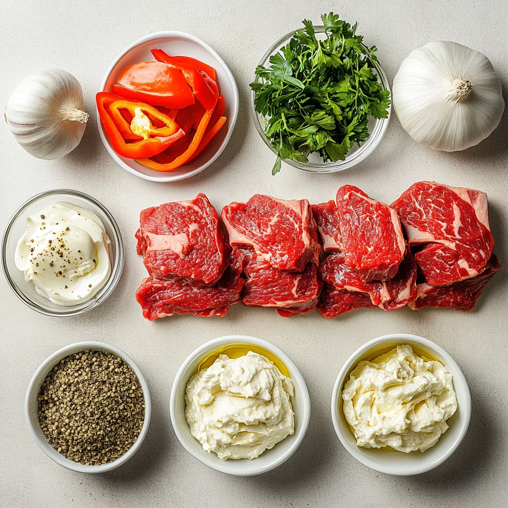 Melt-In-Your-Mouth Keto Philly Cheesesteak Roll-Ups offer a delectable take on the beloved classic, perfectly tailored for those committed to a low-carb lifestyle. These roll-ups showcase tender, flavorful ribeye steak paired with sautéed onions and bell peppers, enveloped in a rich and creamy provolone filling. The result is a satisfying dish that is not only delicious but also aligns seamlessly with keto dietary preferences. Served warm, these roll-ups are ideal for busy weeknight dinners or as an impressive dish for small gatherings and potlucks.