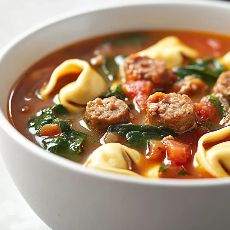 The chill of autumn invites hearty comforts to our tables, and what better way to embrace the season than with a warm bowl of Harvest Sausage Tortellini Soup with Spinach? This delightful dish marries the robust flavors of Italian sausage with the freshness of spinach and tender tortellini, creating a nourishing meal that is both satisfying and easy to prepare. The combination of savory sausage, aromatic herbs, and delicate pasta makes this soup a standout choice for cozy nights in or gatherings with loved ones.