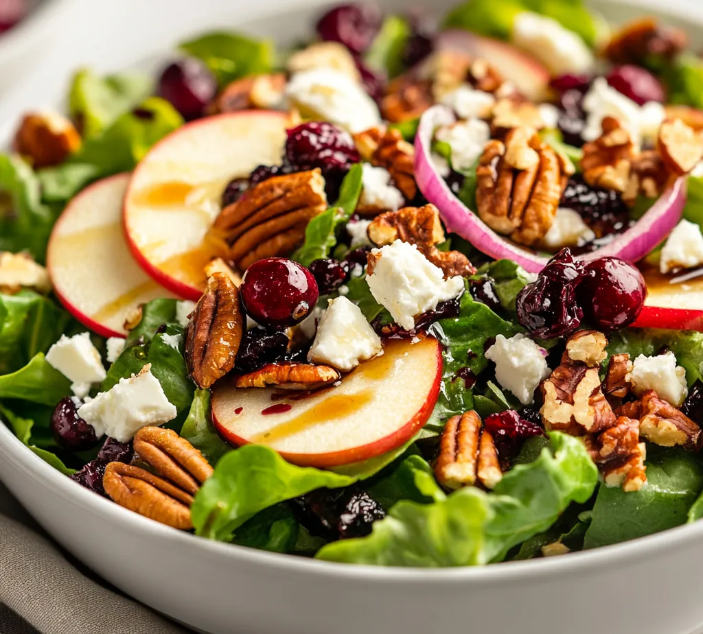 Understanding the impressive combination of flavors and textures in salads can elevate your dining experience. The Apple Cranberry Pecan Salad Delight is not only a feast for the eyes but also a medley of taste sensations, featuring vibrant greens, tart cranberries, crunchy pecans, and the sweetness of apples. Whether you’re looking for a refreshing side dish or a light main course, this salad is perfect for any occasion.