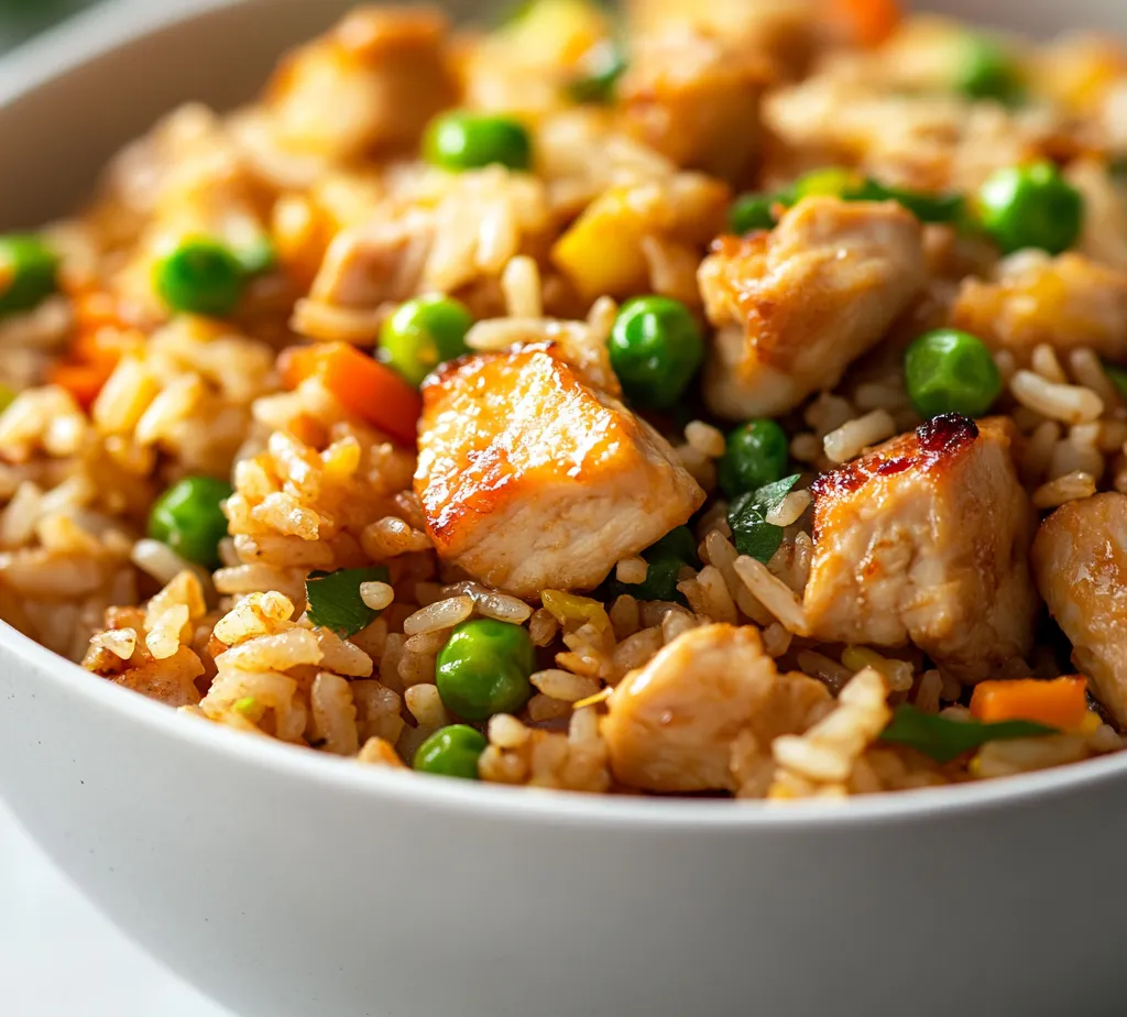 Fried rice is a beloved dish known for its tantalizing flavors and incredible versatility. It has a universal appeal that transcends cultures, often serving as an ideal choice for both casual family dinners and lively gatherings. This Crispy Garlic Chicken Fried Rice takes the popular concept of fried rice to the next level, incorporating succulent pieces of protein-rich chicken and the wonderful aroma of garlic. The harmonious blend of flavors and textures makes this dish a delightful culinary experience that is hard to resist.