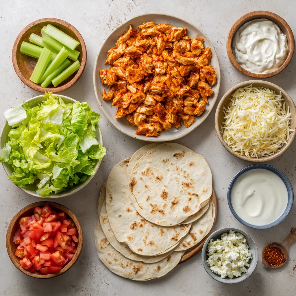 The Spicy & Savory Buffalo Chicken Wraps offer a delightful combination of heat and flavor that makes for a perfect meal or snack. Ideal for game days, family gatherings, or a quick weeknight dinner, these wraps are simple to prepare while satisfying cravings for spicy comfort food. The fusion of shredded chicken, zesty buffalo sauce, and fresh vegetables wrapped snugly in a soft tortilla creates a tantalizing experience that appeals to a wide range of palates.