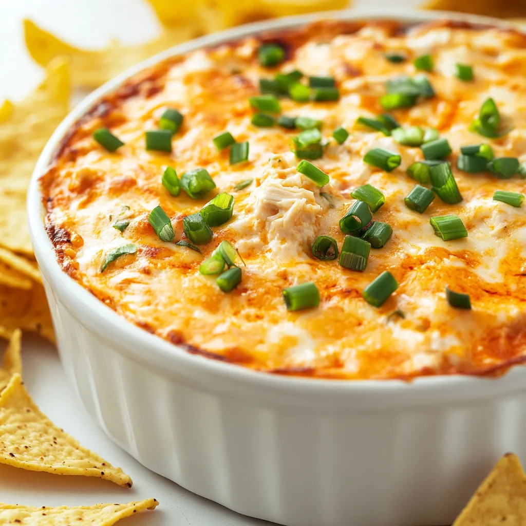 This Spicy Slow Cooker Buffalo Chicken Dip is the ultimate comfort food that brings together the rich flavors of buffalo chicken with the creaminess of cheese. Whether you're hosting a lively gathering, watching the big game, or just craving a savory treat for a cozy night in, this dip showcases the ease of slow cooking while delivering a burst of flavors your guests will love. The combination of tender, shredded chicken enveloped in a warm, cheesy sauce creates an irresistible dish that will have everyone reaching for more.