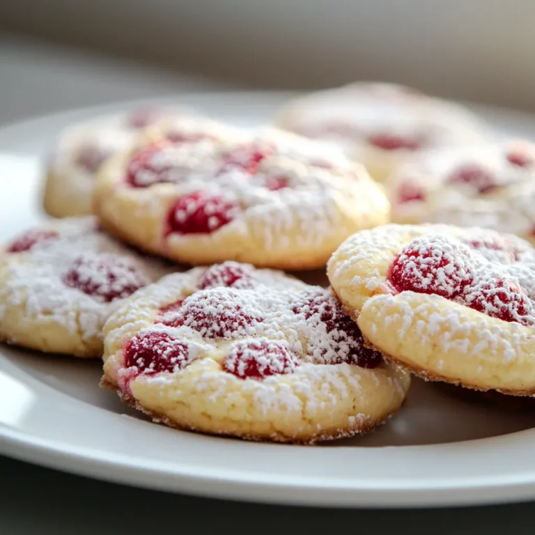 A delightful fusion of flavors awaits with Raspberry Cheesecake Delight Cookies, a treat that combines the creamy richness of cheesecake with the refreshing tartness of raspberries. These cookies boast a perfect balance between soft and chewy, making them suitable for any occasion. Whether you're enjoying them as an afternoon snack with a cup of tea or serving them at a festive gathering, these cookies are sure to impress.