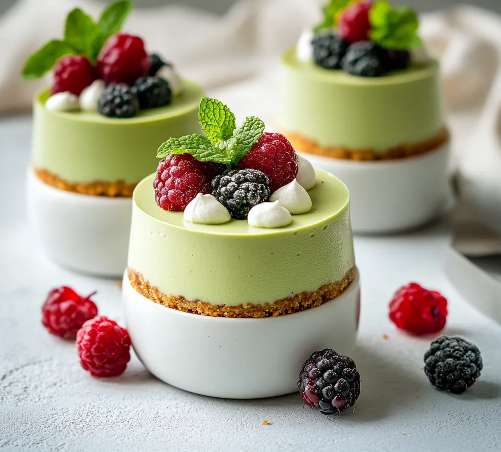 Matcha White Chocolate Cheesecake Jars combine the creamy, rich flavor of cheesecake with the distinctive taste of matcha green tea. This delightful dessert is perfect for special occasions or casual gatherings, offering a modern twist on traditional cheesecake. With a crisp graham cracker crust topping a smooth matcha-infused filling, these jars are not only visually appealing but also provide a refreshing flavor profile that will tantalize your taste buds.