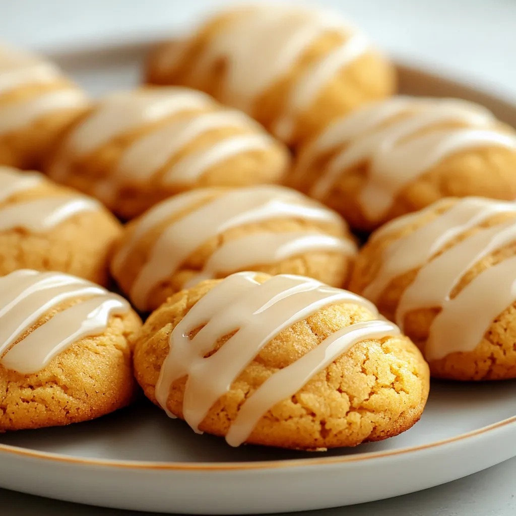 The warmth and richness of autumn flavors come alive with glazed pumpkin delight cookies. These irresistible treats combine the comforting tastes of pumpkin and spices, making them perfect for cozy gatherings or a special dessert. The inclusion of pumpkin puree lends a moist texture, while a blend of aromatic spices like cinnamon, nutmeg, and ginger creates a symphony of flavors that delight the palate. Dressed with a silky glaze, these cookies are not only a treat for the taste buds but also a visual feast on any dessert table.