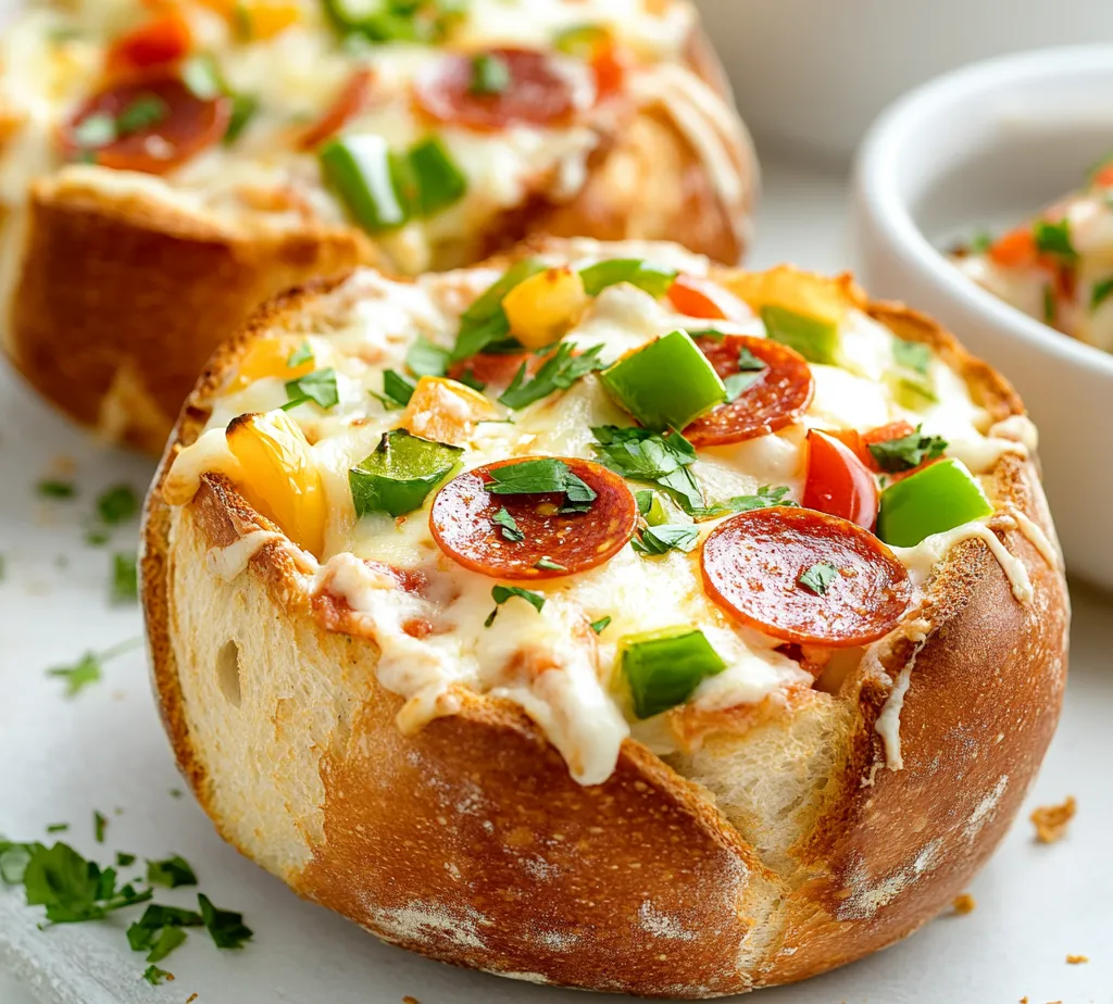 Understanding the allure of cheese-based appetizers, Cheesy Pizza Dip in Sourdough Bread Bowls offers a unique twist on traditional pizza flavors. This dish is perfect for gatherings, game days, or cozy nights in, combining the joy of pizza with the fun of dipping. The creamy, cheesy filling encased in a warm, crusty sourdough bowl creates a delightful taste experience that pleases palates young and old alike. Each bite of this dish evokes the flavors of classic pizza while presenting them in a fun, interactive way.