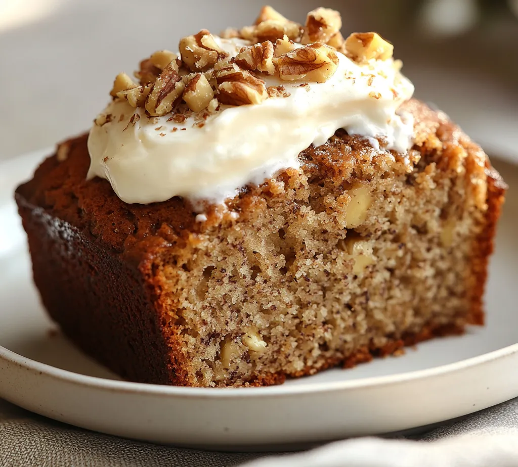 Banana bread is a beloved classic, often evoking warm memories of home baking and simple pleasures. It’s a comfort food that transcends generations, making it the perfect treat for any occasion, whether as a breakfast option, an afternoon snack, or a sweet dessert. Among the multitude of banana bread recipes, <strong>Creamy Banana Bliss Bread</strong> stands out with its unique combination of rich flavors and creamy textures. This delightful bread not only emphasizes the sweetness of ripe bananas but also incorporates the luxurious creaminess of cream cheese, elevating it into an indulgent treat.” /></p>
</p>
<h2>Tips for Achieving a Homogeneous Mix Without Overdoing It</h2>
</p>
<p>Achieving a smooth and well-integrated batter without overmixing is crucial for the texture of your Creamy Banana Bliss Bread. Here are some essential strategies:</p>
</p>
<p>– Ensure all ingredients, particularly the butter and cream cheese, are at room temperature. This allows for easier blending and creates a consistent mixture without having to beat for too long.</p>
<p>– Start mixing at a lower speed when combining the cream cheese and butter with the sugar. Once the sugar is integrated, you can gradually increase the speed to achieve a light and fluffy texture.</p>
<p>– Use a rubber spatula or a wooden spoon towards the end of mixing to fold in ingredients gently, which will minimize the risk of overmixing while evenly distributing the components.</p>
</p>
<h2>Combining Dry Ingredients</h2>
</p>
<p>Correctly combining the dry ingredients is fundamental to the overall success of your banana bread.</p>
</p>
<p>– Begin by whisking the all-purpose flour, baking soda, salt, and, if desired, cinnamon in a medium bowl. This step is vital for breaking up any clumps and ensuring uniform distribution of the leavening agents.</p>
<p>– When incorporating these dry ingredients into the wet mixture later on, add them gradually. Aim to sprinkle in the flour mixture rather than dumping it in all at once, which can lead to uneven mixing and clumping.</p>
<p>– To avoid clumping, you can use a sifter for the flour, particularly if you live in a humid environment, which can cause flour to compact.</p>
</p>
<h2>Mixing Wet and Dry Ingredients</h2>
</p>
<p>When it’s time to combine your wet and dry ingredients, approach it with care.</p>
</p>
<p>– Use a gentle folding motion instead of vigorous stirring. This will help keep air in the batter, which is crucial for a light texture.</p>
<p>– The key to not overmixing is to watch for when the ingredients are just combined. It’s perfectly fine if a few streaks of flour remain, as they will often disappear during baking.</p>
<p>– Visual cues to look for include a batter that appears slightly lumpy but without any dry flour visible. This indicates you’re on the right track without compromising the tenderness of your bread.</p>
</p>
<h2>Including Nuts for Texture</h2>
</p>
<p>Nuts can elevate the texture and flavor profile of your Creamy Banana Bliss Bread.</p>
</p>
<p>– If you opt for walnuts or pecans, toast them lightly in a dry pan for a few minutes before adding them to the batter. This enhances their flavor and adds a crunchy texture to the bread.</p>
<p>– When folding in the nuts, do so gently after the dry ingredients are just mixed into the wet to avoid overworking the batter.</p>
<p>– Alternatives to walnuts or pecans might include sunflower seeds or pumpkin seeds, which can provide both crunch and added nutritional benefits, albeit they will slightly alter the flavor profile.</p>
</p>
<h2>Baking the Banana Bread</h2>
</p>
<p>Baking is a critical step that dictates the outcome of your bread.</p>
</p>
<p>– Ensure your oven is properly preheated to 350°F (175°C) before placing your banana bread in. This helps in achieving that golden-brown crust.</p>
<p>– The prescribed baking time is 55-65 minutes. However, your bread may take more or less time depending on your specific oven’s calibration, so keep an eye on it.</p>
<p>– To check for doneness, insert a toothpick or skewer into the center of the loaf. It should come out clean or with a few moist crumbs attached; if there’s wet batter, continue baking for a few more minutes.</p>
<p>– A perfectly baked loaf will have a golden top and a slightly dome-shaped appearance.</p>
</p>
<h2>Cooling and Slicing</h2>
</p>
<p>Proper cooling is vital for ensuring your banana bread retains its shape and texture.</p>
</p>
<p>– After baking, allow the bread to cool in the pan for approximately 10 minutes. This initial cool-down period allows the steam to escape, helping to prevent a soggy bottom.</p>
<p>– Carefully transfer the bread to a wire rack to cool completely. This promotes even airflow around the loaf, ensuring it cools uniformly without trapping moisture underneath.</p>
<p>– When slicing, use a serrated bread knife to avoid squishing the soft interior. Aim for even slices, about 1-inch thick, for uniform presentation.</p>
</p>
<h2>Presentation and Serving Suggestions</h2>
</p>
<p>Presenting your Creamy Banana Bliss Bread beautifully can enhance its appeal.</p>
</p>
<p>– A simple glaze made from powdered sugar and a small amount of milk can add a visually pleasing touch. Drizzle this over the cooled loaf for a charming finish.</p>
<p>– Sprinkle extra chopped nuts or a dusting of cinnamon on top for added texture and flavor.</p>
<p>– Fresh banana slices or a dollop of whipped cream can serve as delightful accompaniments, adding a touch of elegance when serving.</p>
<p>– This banana bread is versatile and works beautifully for various occasions, whether it’s a brunch gathering, an afternoon snack, or a dessert after dinner.</p>
</p>
<h2>Storage Tips</h2>
</p>
<p>Proper storage is essential for maintaining the freshness of your banana bread.</p>
</p>
<p>– To keep leftover banana bread, wrap it tightly in plastic wrap or aluminum foil and store it at room temperature. This will help it maintain moisture while protecting it from air and odors.</p>
<p>– For longer preservation, you can slice the bread and freeze it in an airtight container or a freezer bag. It can last up to three months in the freezer.</p>
<p>– Thaw frozen banana bread slices in the refrigerator overnight or at room temperature for a few hours before enjoying.</p>
</p>
<h2>Conclusion</h2>
</p>
<p>Creamy Banana Bliss Bread offers a perfect balance of rich, moist banana flavor complemented by creamy texture from the cream cheese. The optional nuts add a satisfying crunch, while the baking time ensures each slice is tender, inviting, and aromatic. A simple yet delightful treat suitable for various occasions, this recipe is bound to uplift your sweet moments.</p>
</p>
<div id=