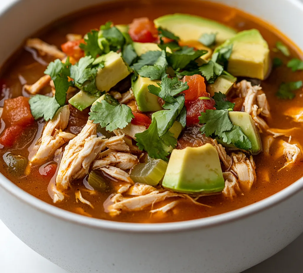 Spicy Low-Carb Chicken Tortilla Soup is the perfect dish for anyone seeking a warm and zesty meal that won’t derail their health goals. This soup marries comforting flavors with a nutritious profile, thanks to its careful selection of ingredients. Each spoonful offers a delightful combination of spicy and savory elements that satisfy cravings while remaining low in carbohydrates. Whether you enjoy it as a light dinner or a hearty lunch, it’s a versatile recipe that brings together the richness of chicken broth with the vibrancy of fresh vegetables.