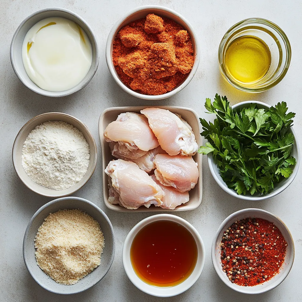 Crispy Baked Hot Honey Chicken Delight is a culinary masterpiece that perfectly balances the comforting crunch of baked chicken with the irresistible kick of sweet honey. This dish showcases boneless, skinless chicken thighs marinated in a tangy buttermilk blend and coated with a crispy exterior of panko breadcrumbs that elevates the texture and taste. The addition of hot honey at the end of baking not only adds a tantalizing glaze but also a unique flavor profile that dances between spicy and sweet, making every bite a delightful experience.