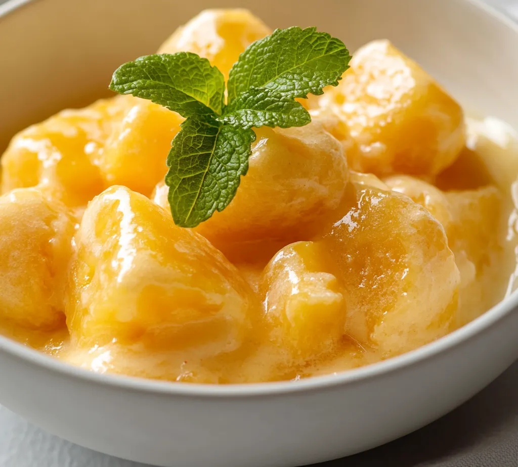 Tropical Frozen Peach Pineapple Delight is the ideal treat for warm weather, capturing the essence of summer in every scoop. This refreshing frozen dessert combines the sweetness of peaches and pineapples with the richness of coconut cream, making it a delightful indulgence. The vibrant flavors are not only a feast for the senses but also offer a healthier dessert option that appeals to both children and adults alike. Perfect for backyard barbecues, beach outings, or simply as a post-dinner treat, this icy delight promises to bring a taste of the tropics to any occasion.