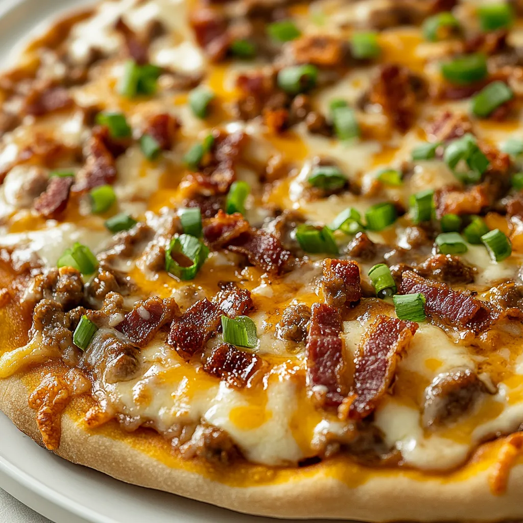 This Breakfast Delight Pizza with Savory Sausage Gravy recipe takes the classic morning meal to new heights, blending the comforting flavors of breakfast into a deliciously satisfying pizza. Perfectly combining crispy pizza crust with a rich and hearty sausage gravy, this dish elevates traditional breakfast staples into a playful and shareable format. Every bite offers a delightful harmony of gooey cheese, tender eggs, and crispy toppings that will tantalize your taste buds.