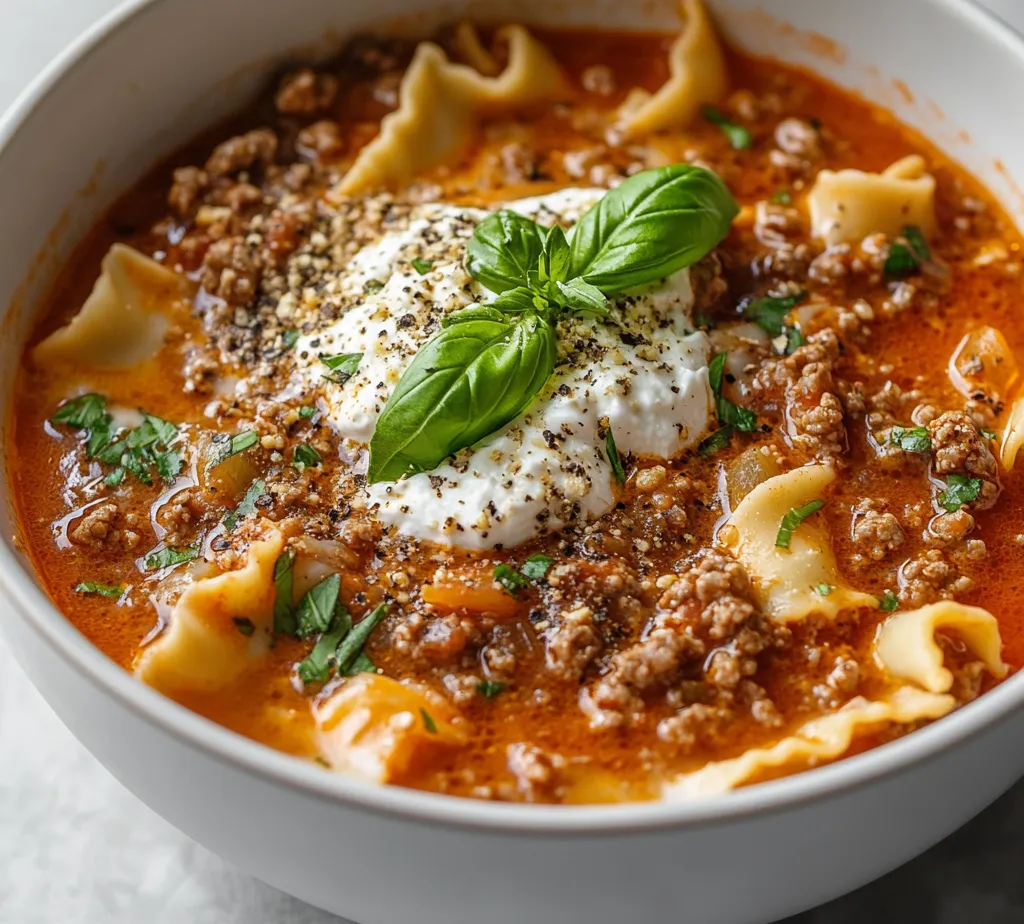 A warm bowl of soup can often serve as the perfect comfort food, especially when it is as hearty and satisfying as Hearty One-Pot Lasagna Soup. This dish takes the beloved flavors of traditional lasagna and transforms them into a luxurious soup that is perfect for chilly evenings or as a delicious weeknight dinner. It combines rich meat flavors, wholesome noodles, and creamy cheeses, creating a fulfilling meal that warms your heart.